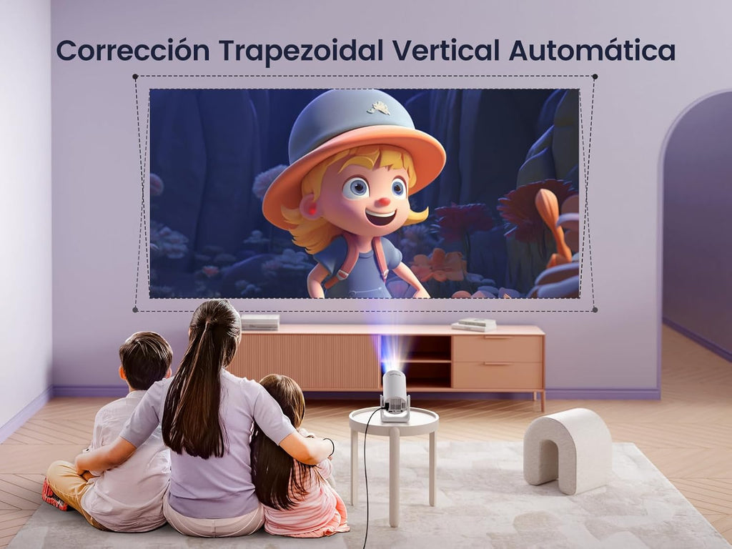 Proyector Inteligente HD con WiFi 6 y Bluetooth 5.0