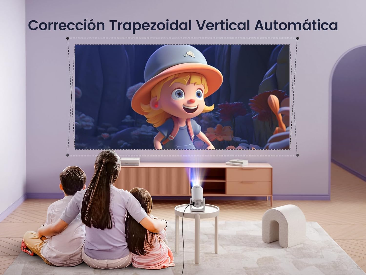 Proyector Inteligente HD con WiFi 6 y Bluetooth 5.0